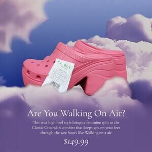 🔥❤️SOLD❤️🔥 Siren PLATFORM High Heeled RARE COLOR Hyoer Pink 208547-6VZ CROC